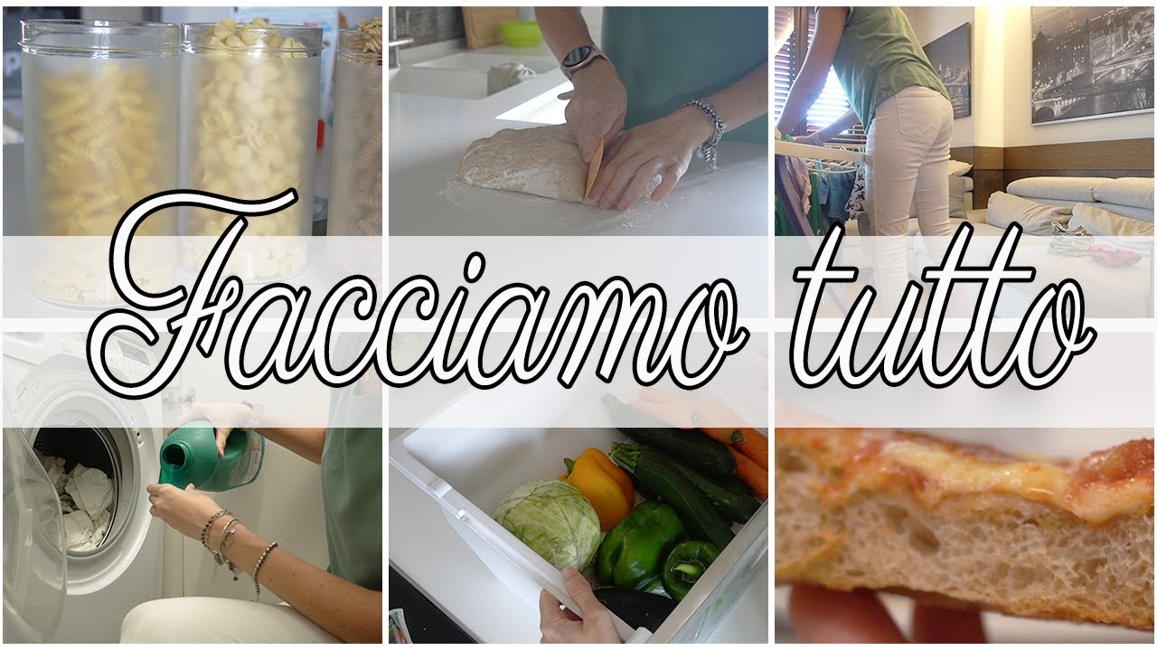 FACCIAMO TUTTO | ORGANIZZAZIONE SPESA, PIZZA ALTA IDRATAZIONE, ASCIUGATRICE ROTTA | Giuly T