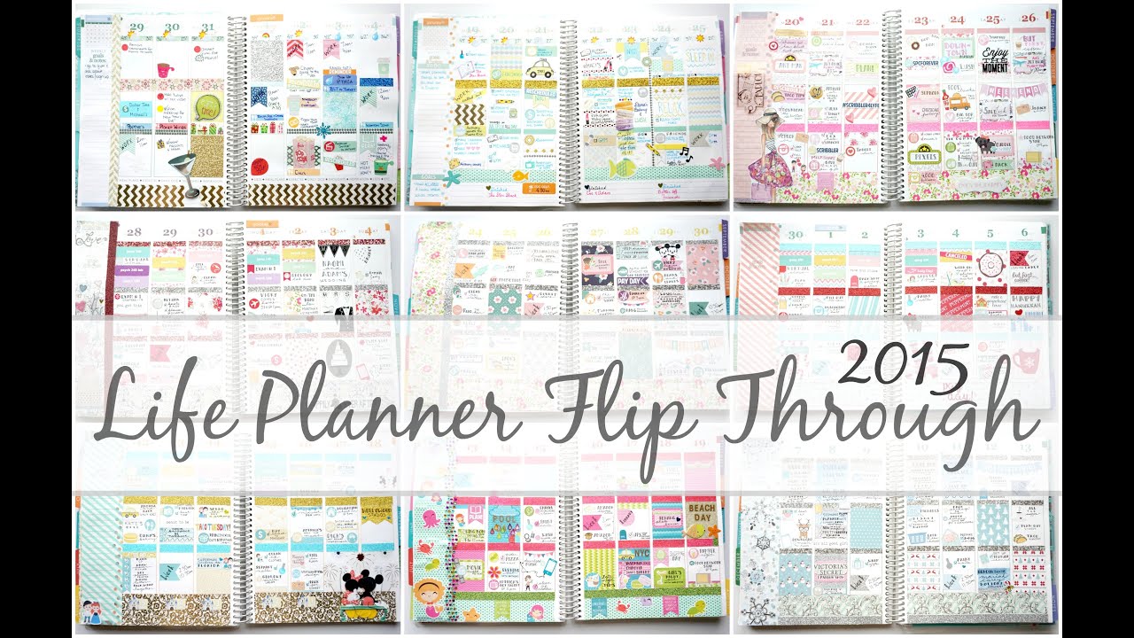 Erin Condren Life Planner Flip Through ♡ 2015