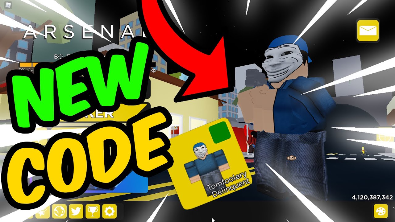 *NEW* Tomfoolery Skin Code (Roblox Arsenal)