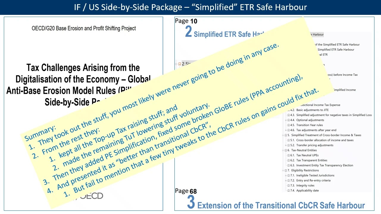 P2 Permanent ETR safe harbour