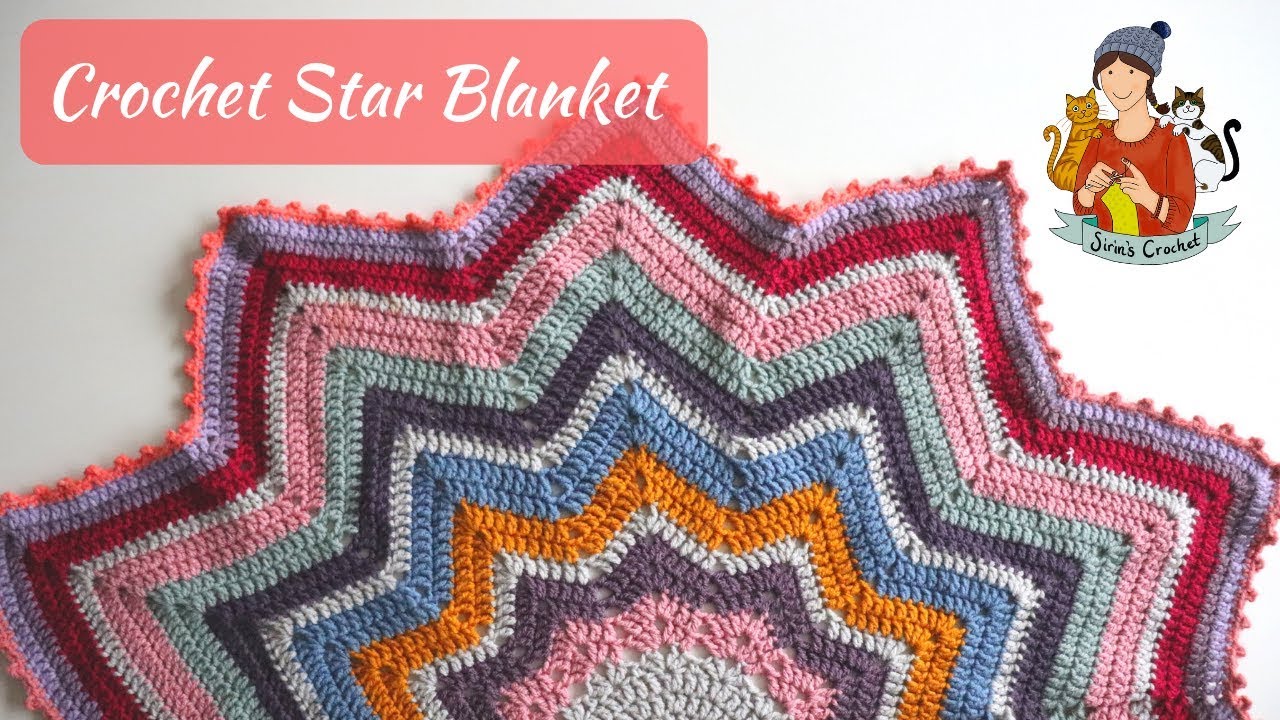 Crochet Star Blanket / Beginner Friendly Tutorial