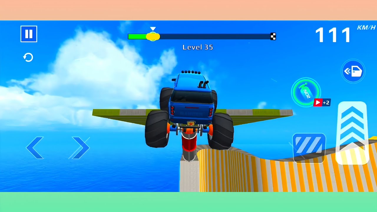 🚛 Monster Truck Mega Ramp Stunts | Impossible Racing Challenge | GT Car Stunt Master Gameplay