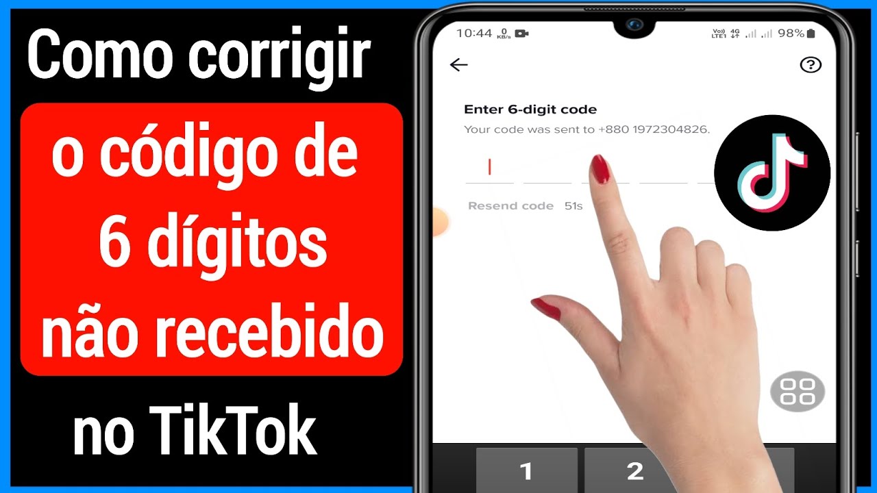 Como corrigir o problema de c&oacute;digo de 6 d&iacute;gitos do Tiktok n&atilde;o recebido (2022) | Tiktok 6 Digit Code