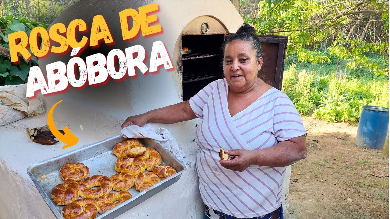 Essa rosca de abóbora fica muito gostosa! Aprenda a fazer passo a passo @SítiodaVovóLúcia