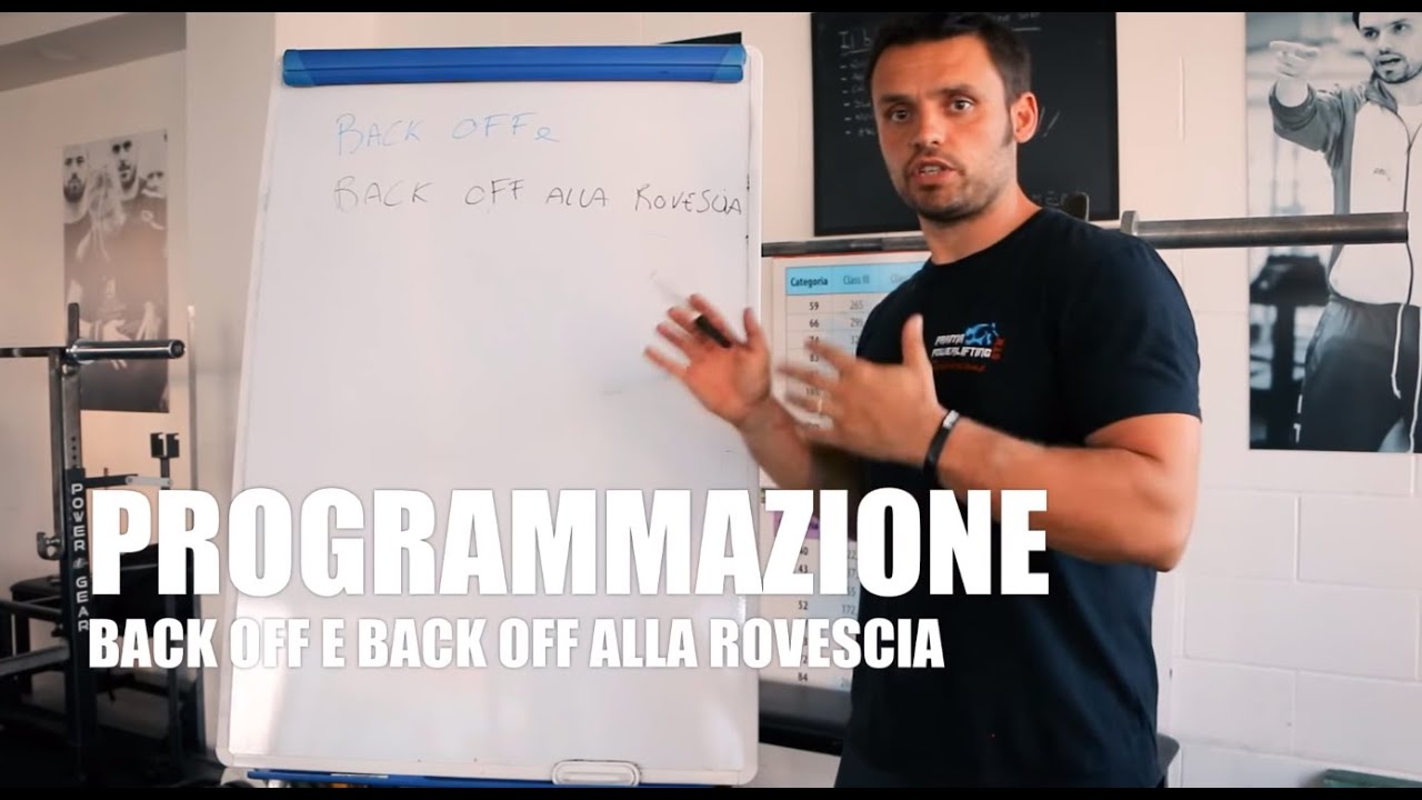Programmare il BACK OFF e BACK OFF ALLA ROVESCIA