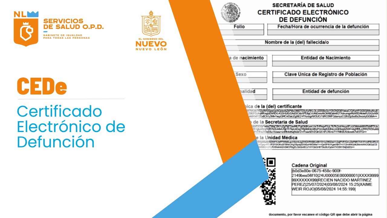 Certificado Electrónico de Defunción (CEDe)