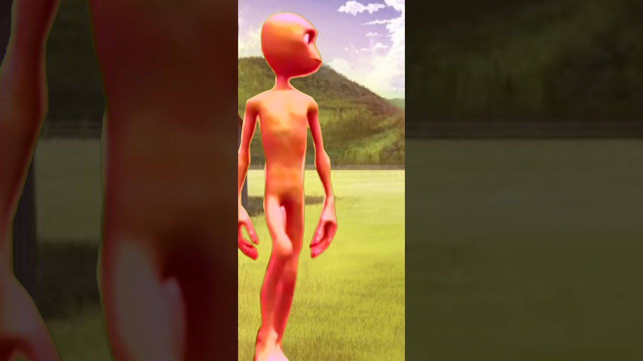 Red funny Alian dance 4k ultra HD|| full screen video #for you ||funny alien #short_video #ytshorts
