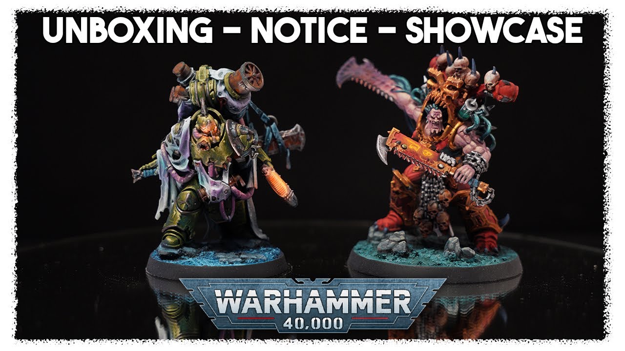 Unboxing Warhammer 40000 Death Guard World Eaters Khorne Nurgle