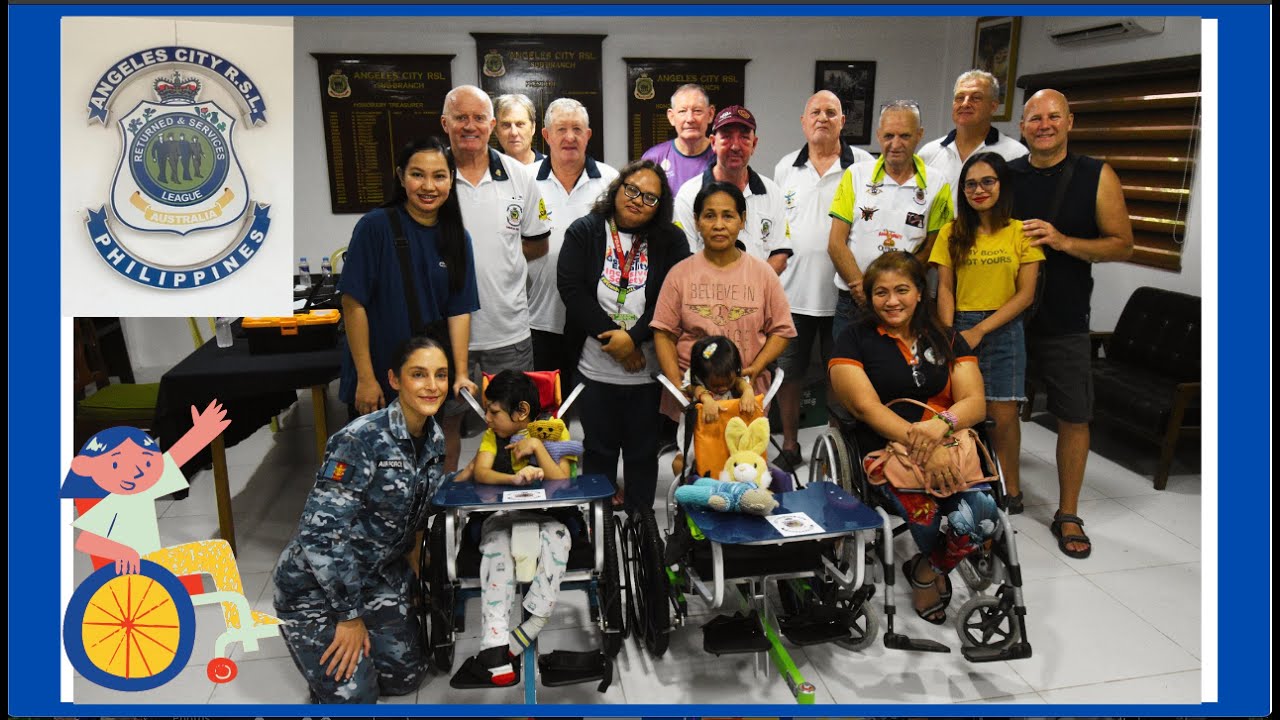 What a Wonderful Cause.. WHEELCHAIRS FOR KIDS Australia Angeles City RSL #kids