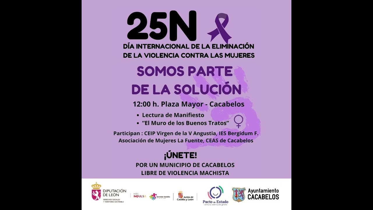 Día Internaciona de la eliminación de violencia contra las mujeres en Cacabelos