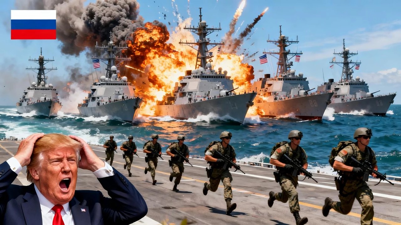 Сегодня! Пять хорошо вооруженных американских военных кораблей, направлявшихся в Украину, были уничт