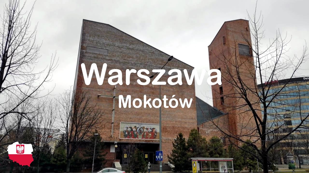 Warsaw walking in Mokotów center Jan 2022 |4K UHD|