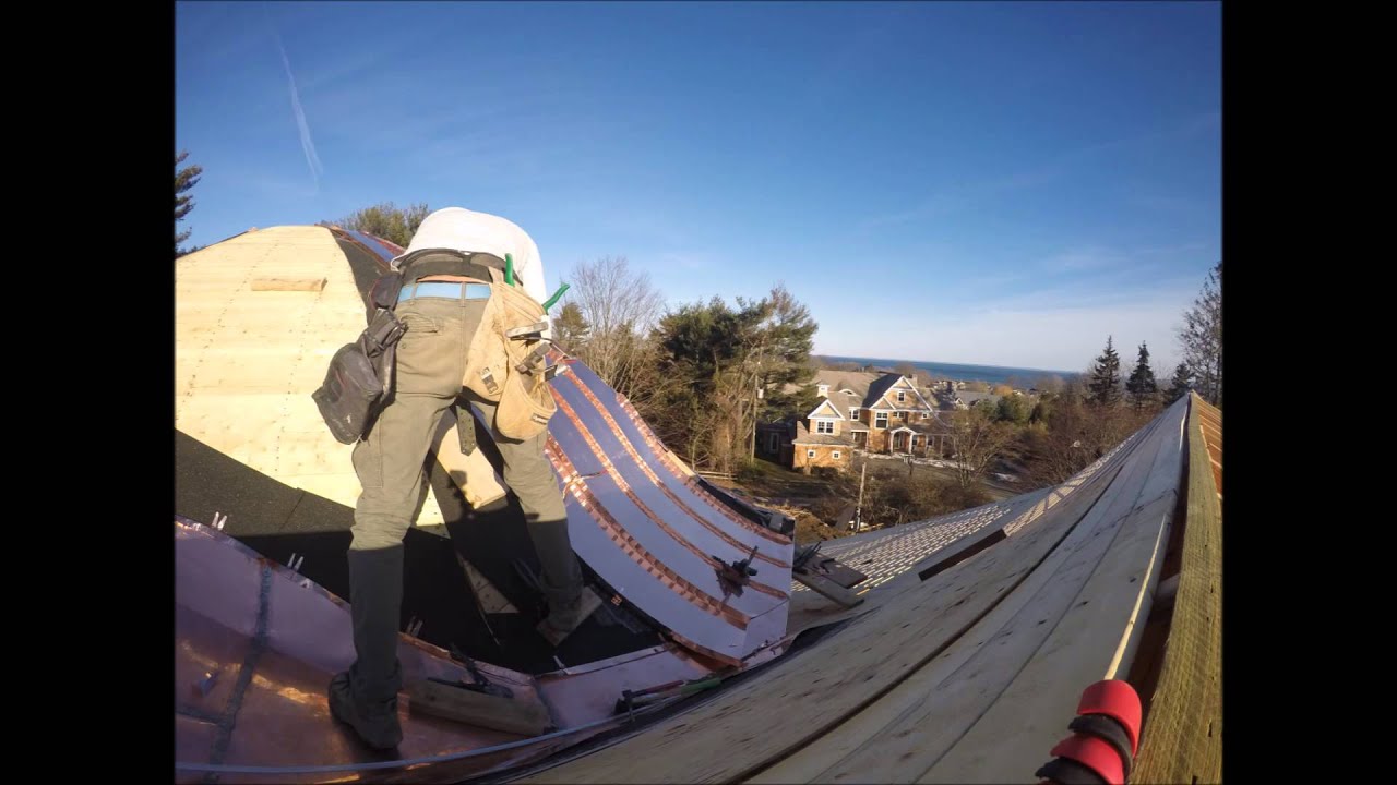 Learning Curved Double Standing Seam Hard Way (time lapse)