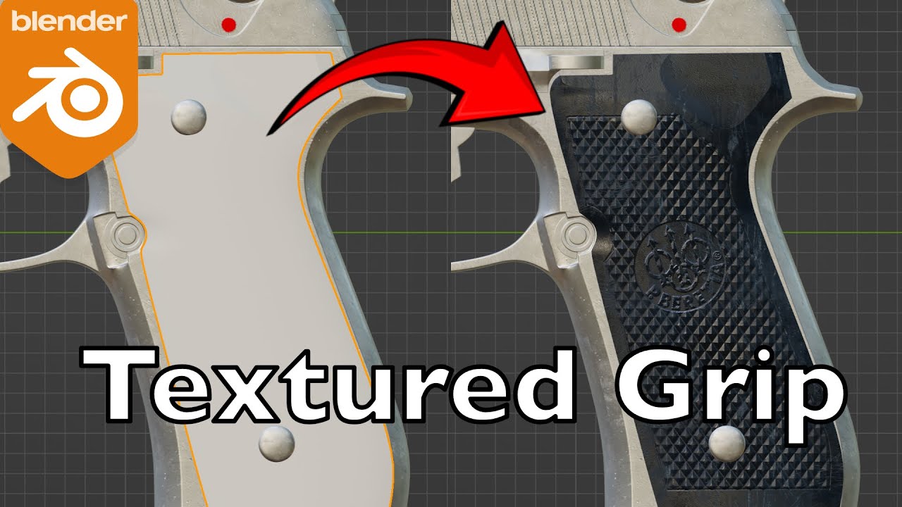 How to texture gun grip in Blender using Ucupaint