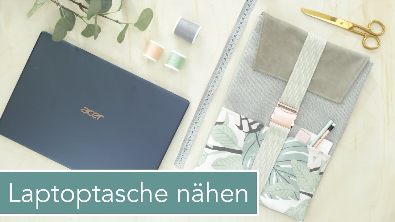 Passgenaue Laptoptasche nähen | Mega Verlosung!
