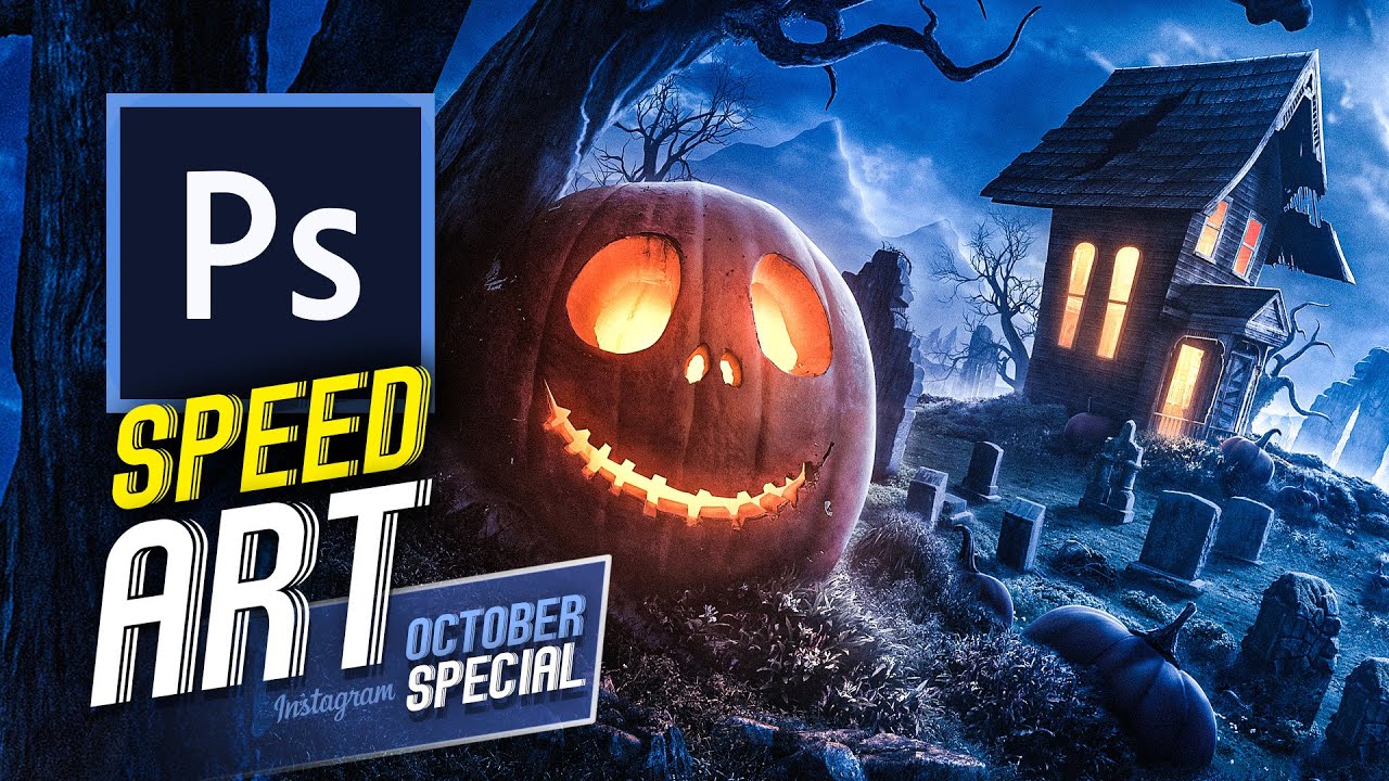 All Hallows Eve | Speed Art (Photoshop) | October Special