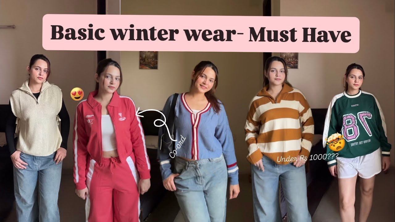 Affordable Winter Wear Haul💕 Must-Have Cute Sweaters, Sweatshirts & Co-ords Under ₹1000 | SolelyShae