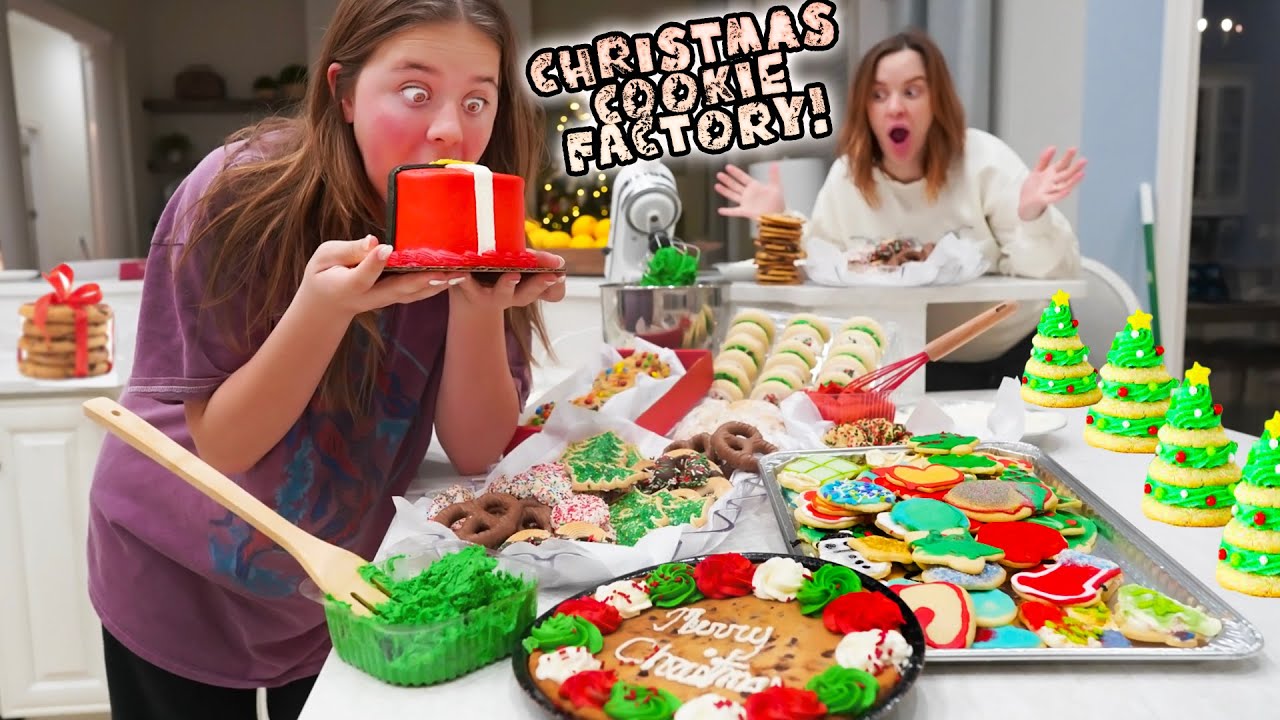 WE TURNED OUR HOUSE INTO A CHRISTMAS COOKIE FACTORY!!