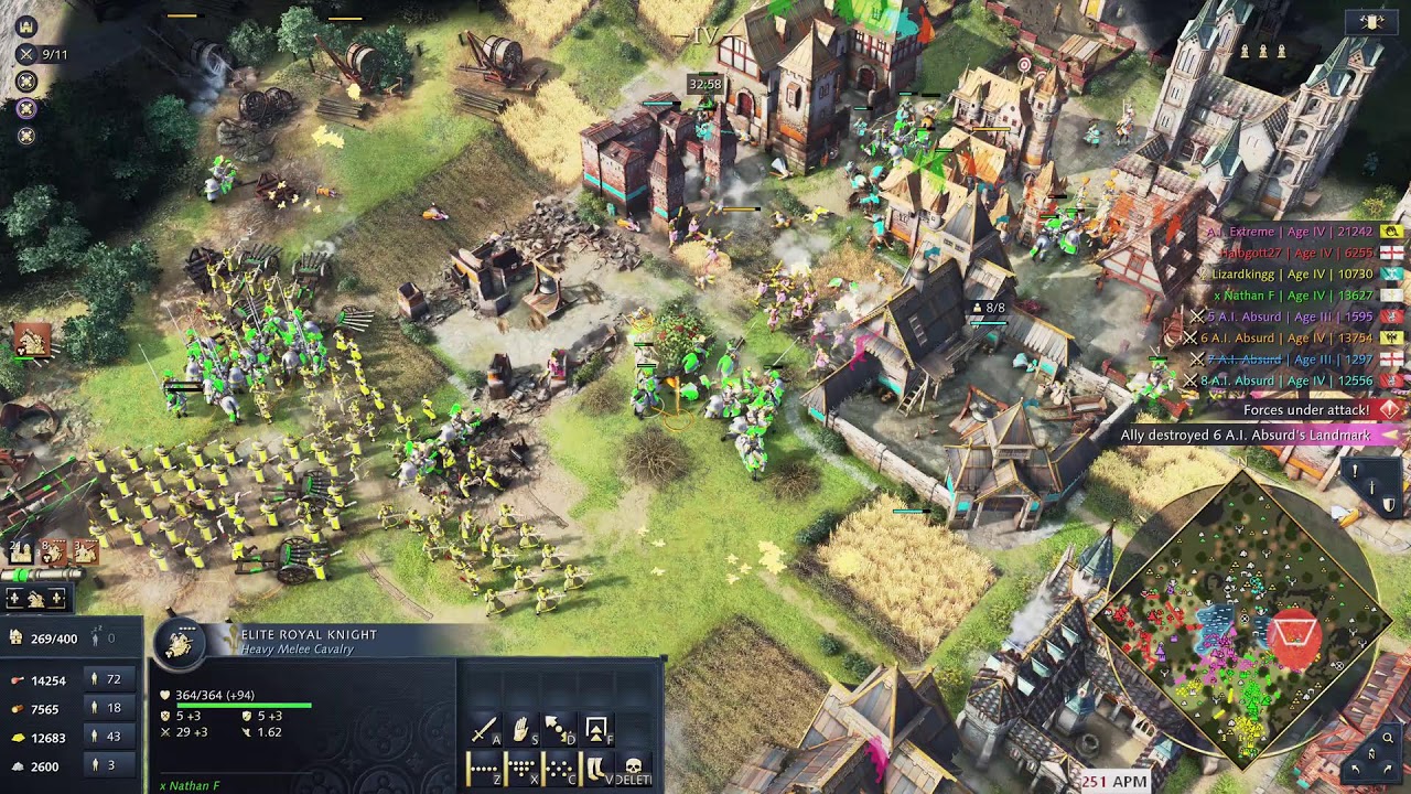 AOE4 4v4 coop Jeanne D'Arc
