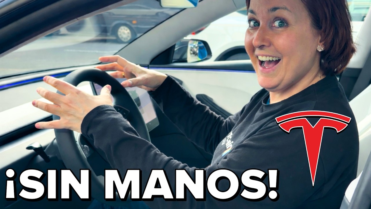 Me sub&iacute; a un TESLA que CONDUCE SOLO 😱 (prueba Tesla FSD)