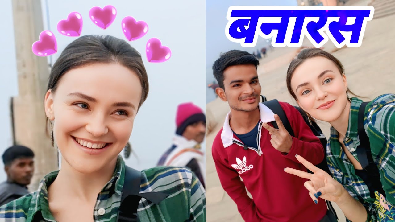 Ukrainian Girl Varanasi Ghat ❤️ Funny QNA Foreigners Vlogs Banaras 🤪| Robert Shadab 