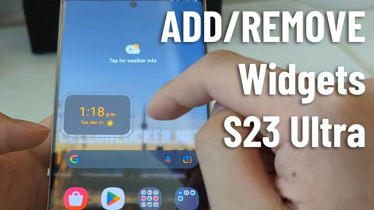 Как добавить или удалить виджеты на Samsung Galaxy S23 Ultra