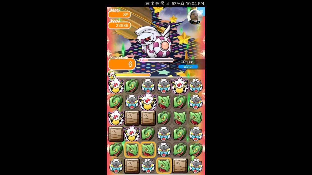 Pokémon Shuffle Mobile Special Stage Palkia