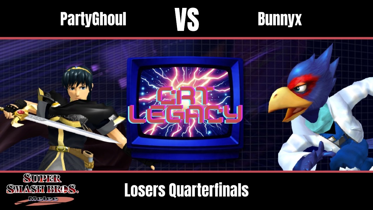 PartyGhoul (Marth) vs Bunnyx (Falco) - Melee Losers Quarterfinals - CRT Legacy #21