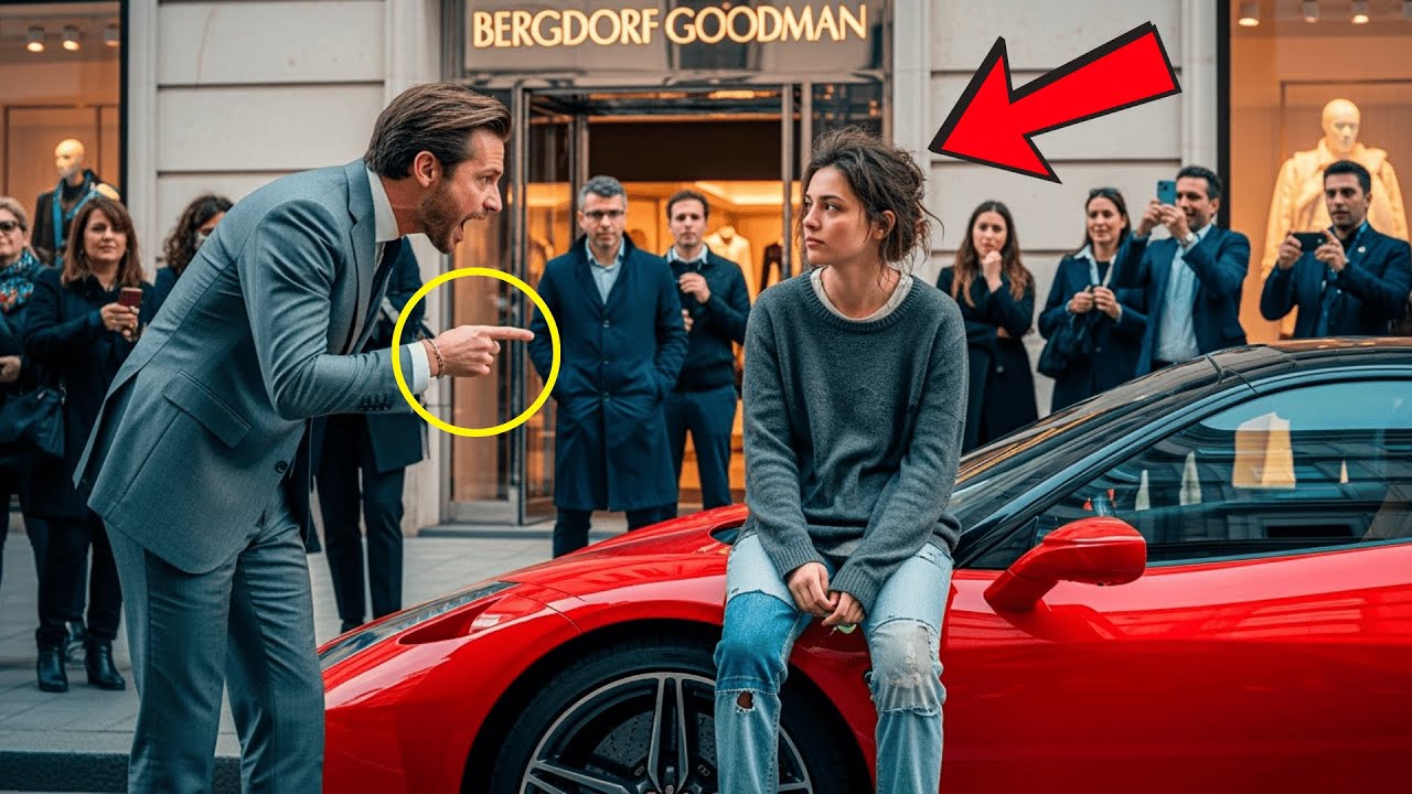 El CEO Millonario Grita a una Mujer Pobre por Tocar su Ferrari… Pero Ella Abre y Arregla el Motor