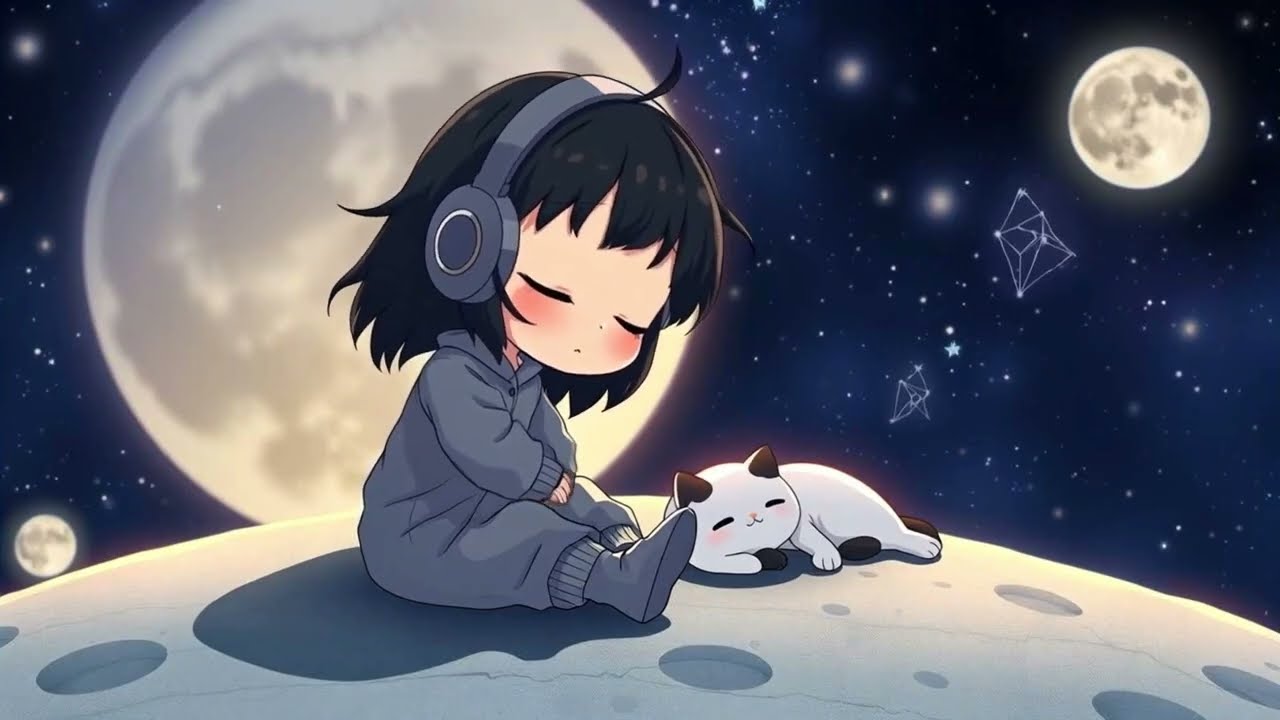 small in the vast universe 🌌 soft and relaxing lofi beats for a calm night 🌙 echoes of cosmos