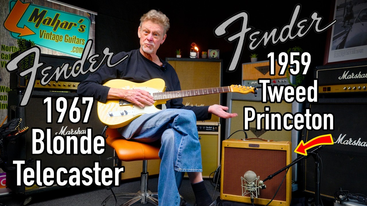 1967 Fender Telecaster Thru a 1959 Fender Tweed Princeton