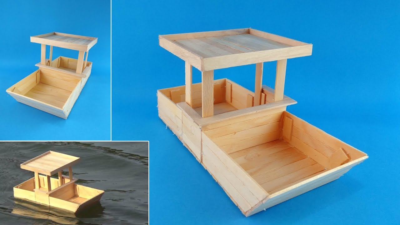 DIY a Boat - From Popsicle Sticks