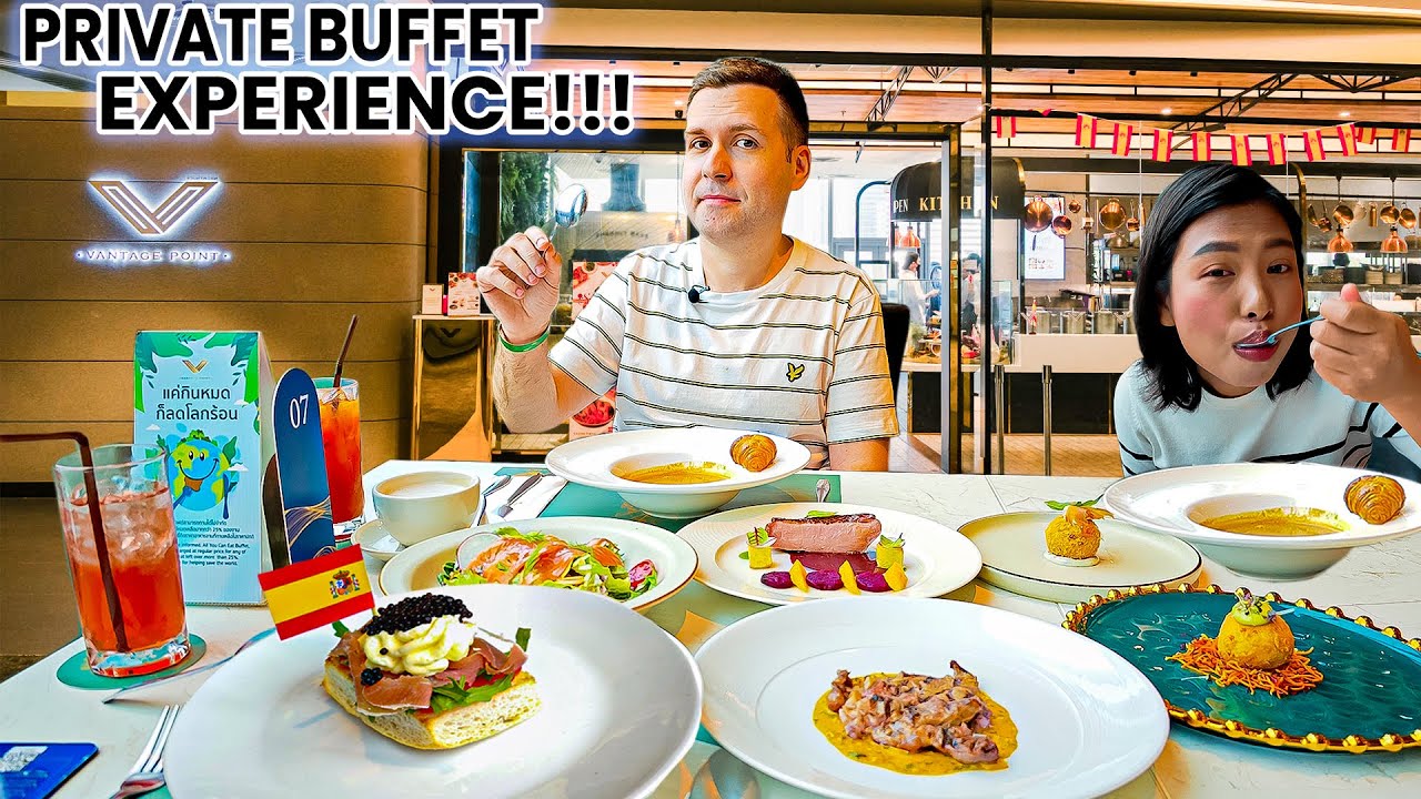We Had This ENTIRE Bangkok Buffet All to Ourselves - Gourmet Food at Shocking Prices!