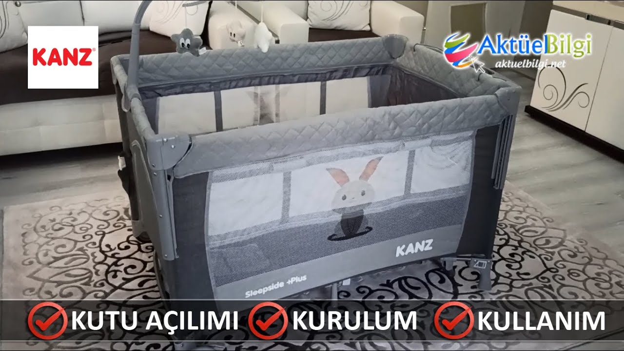 Kanz Sleep Side +Plus Park Yatak Kurulum ve Kullanımı (Anne Yanı Özellikli)