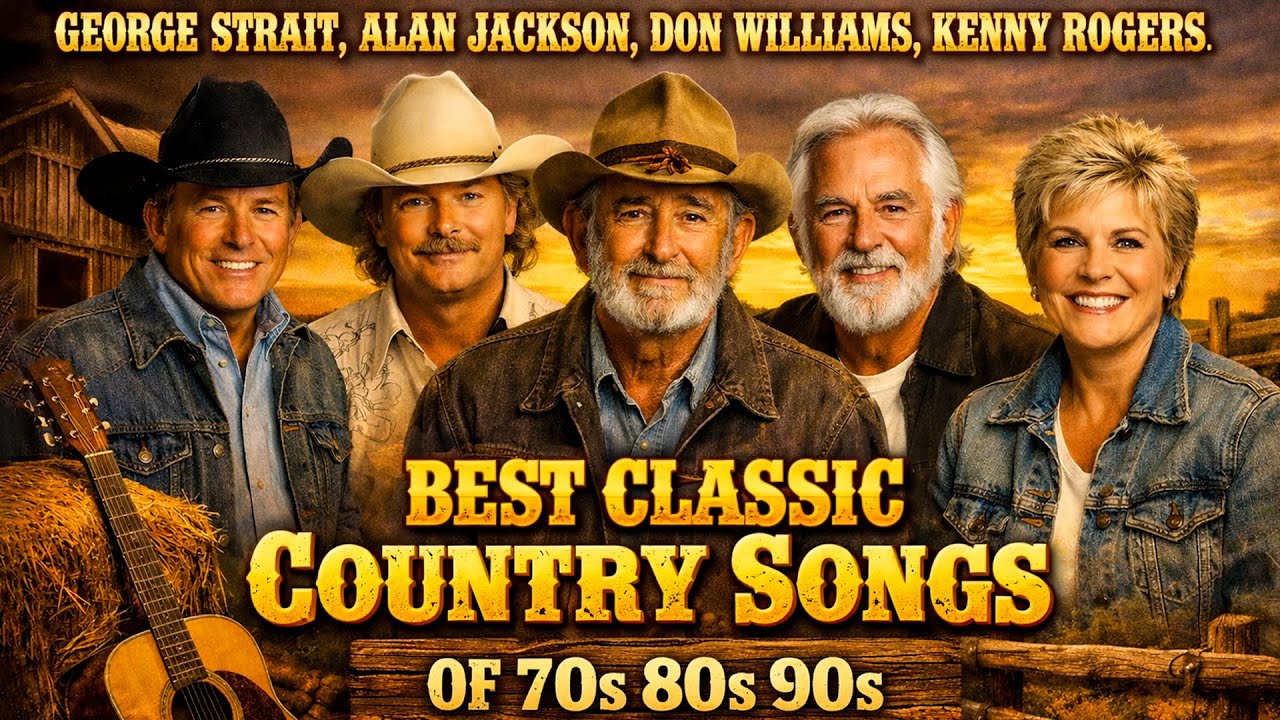 Kenny Rogers, Don Williams & Alan Jackson 🌾 Greatest Classic Country Hits | Country Legends Playlist