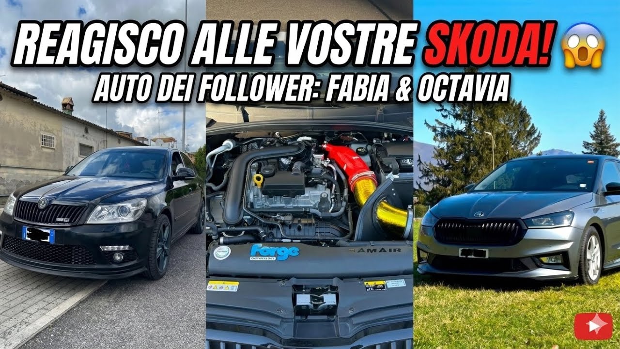 NON CREDEVO fossero così😱Reagisco alle vostre SKODA ( Fabia & Octavia )