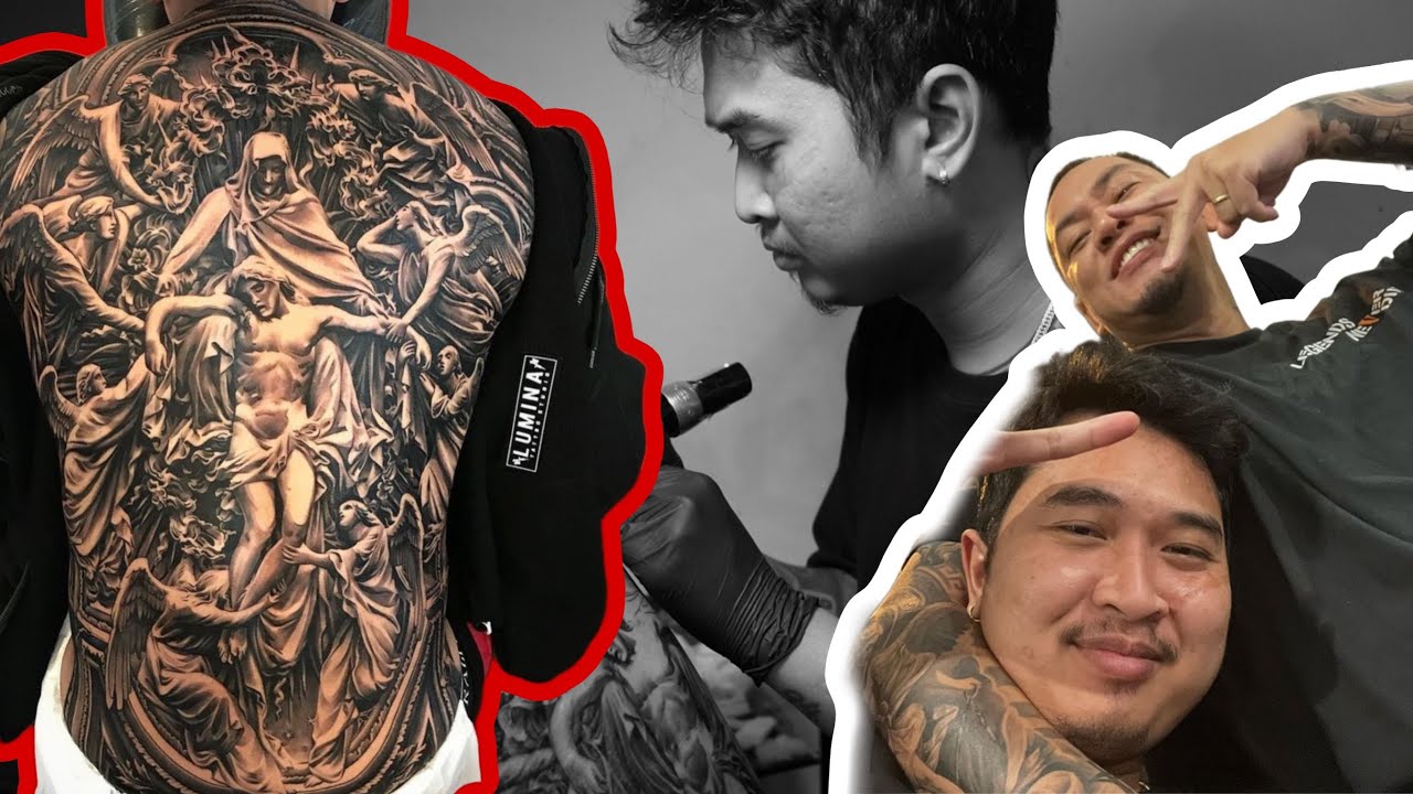 TIME LAPSE TATTOO - FULL BACK TATTOO