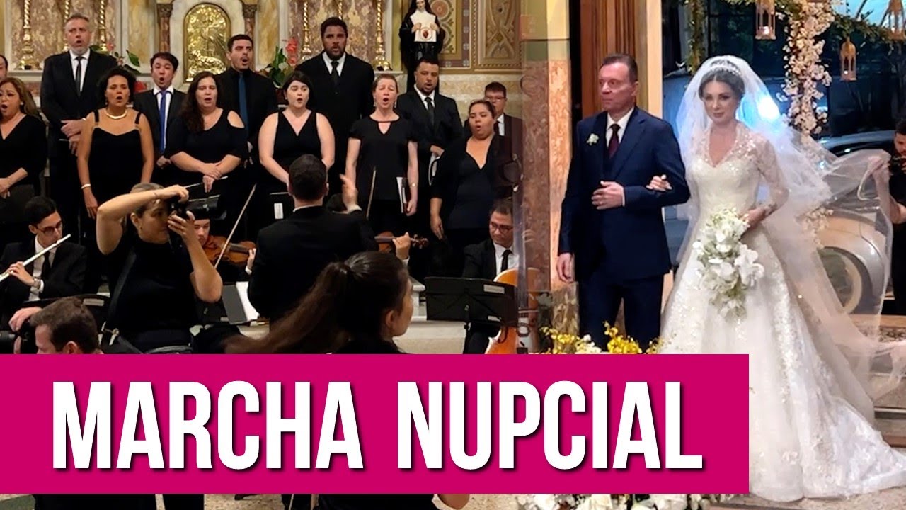 Marcha nupcial + Clarinada Rainha com coral para entrada da noiva