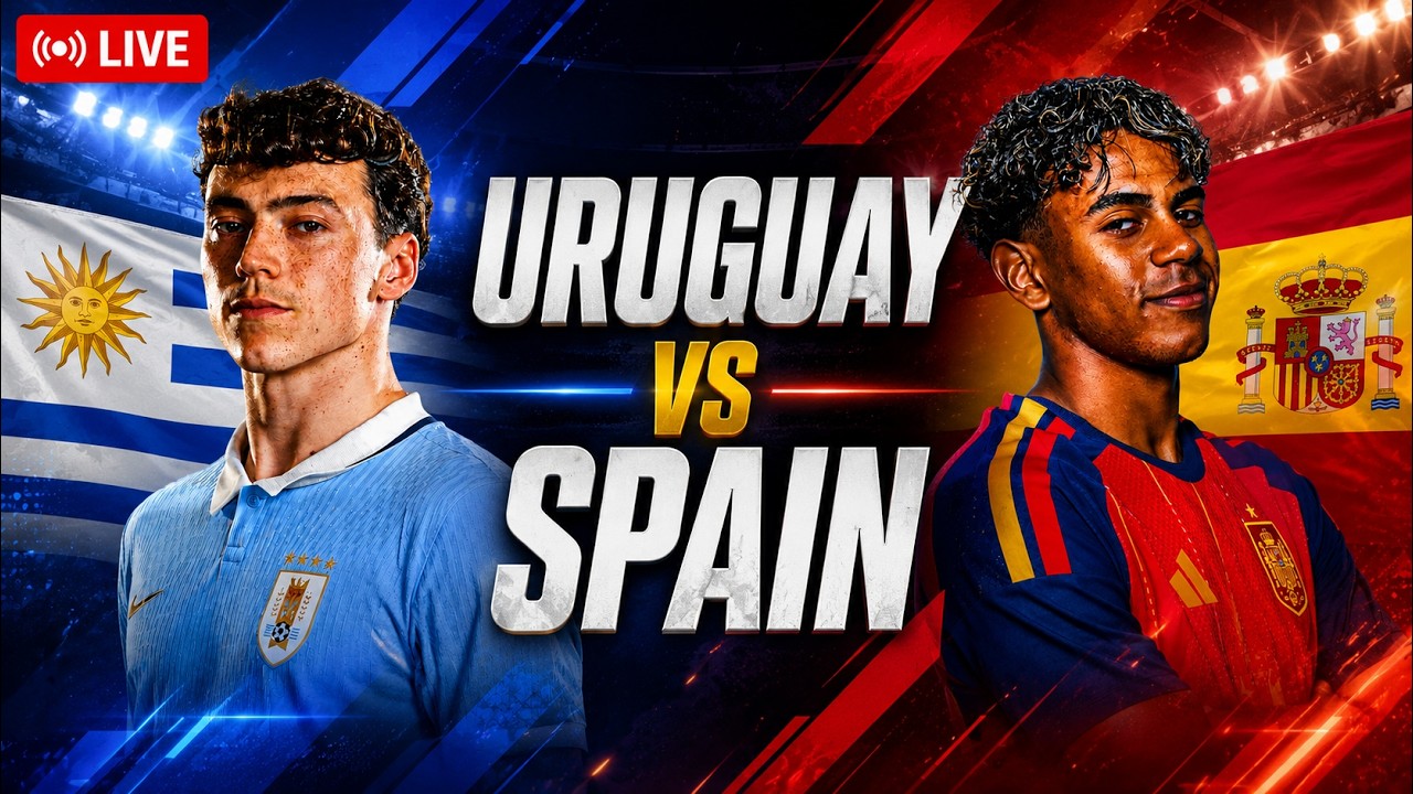 LIVE: Uruguay vs Spain | FIFA World Cup 2026 LIVE | URU vs ESP LIVE Score, Commentary & Watch Along