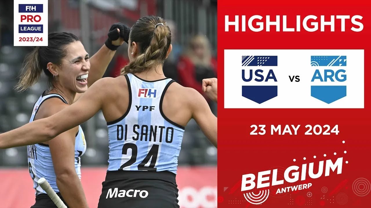FIH Hockey Pro League 2023/24 Highlights | USA v ARG (W) | Match 1