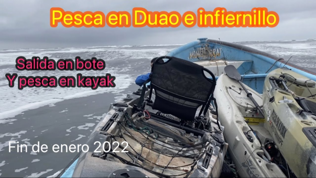 Pesca en kayak salida en bote  Duao e infiernillo