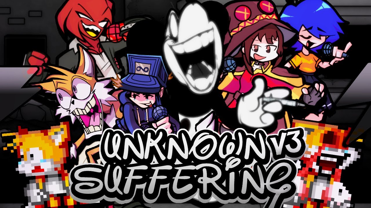 UNKNOWN SUFFERING V3 but Every Turn a Different Character Sings 🎶⚡ (FNF W.I Everyone Sings It)