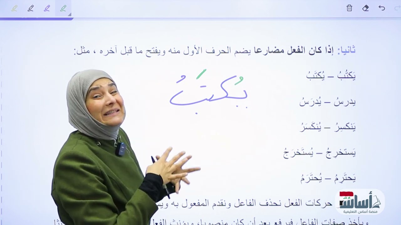 نائب الفاعل// الثاني متوسط// اللغة العربية ج1// د. آيات العاني
