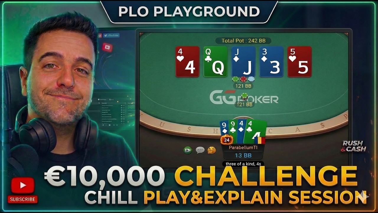 Rush$Cash 💰 PLO25$ on GG Poker | PLO Chill Play&Explain Full Session 🔥