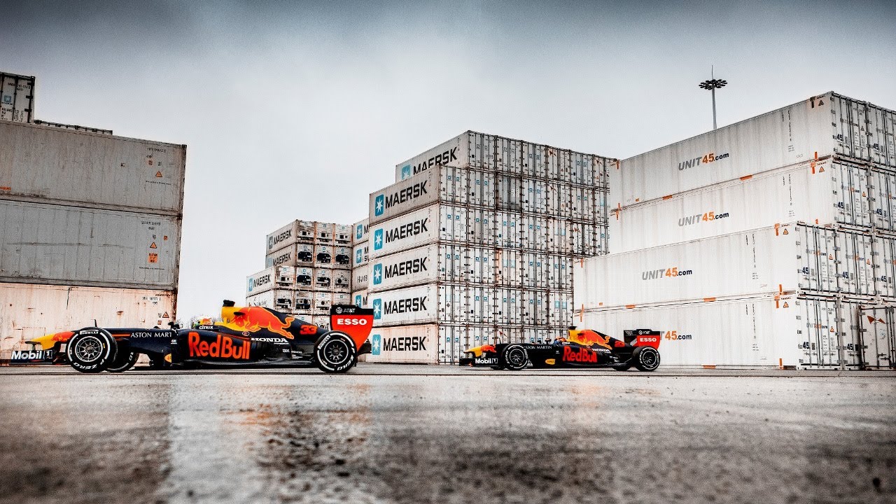 Max Verstappen driving in the Port of Rotterdam!