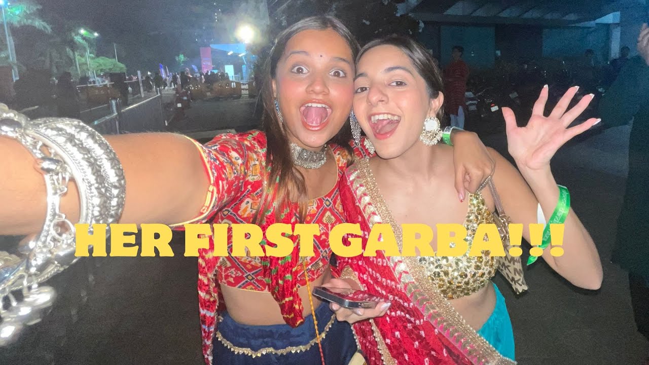 TOOK HER FOR GARBA FOR THE FIRST TIME @rheagurnanii (day 20)