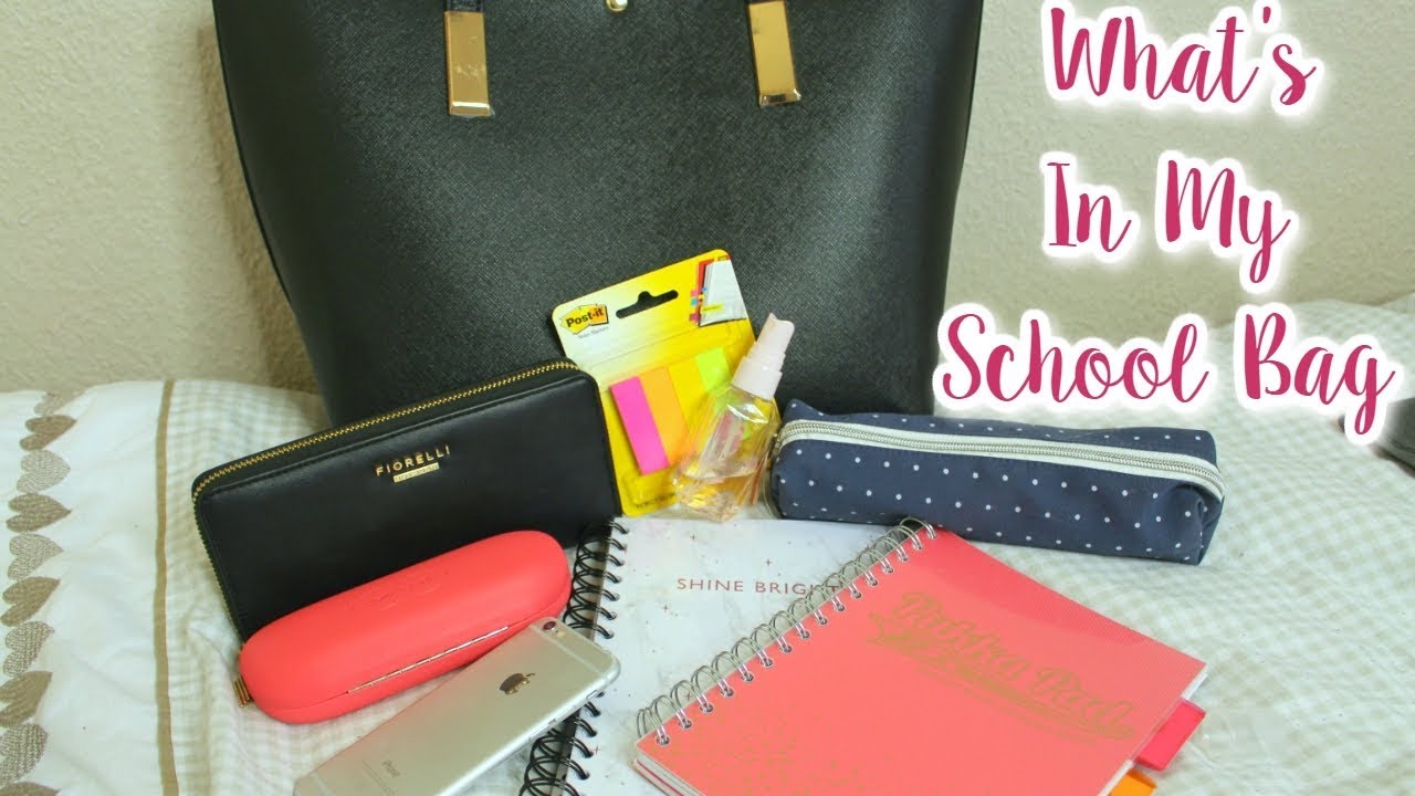 What's In My School Bag 2017 | Lizzie