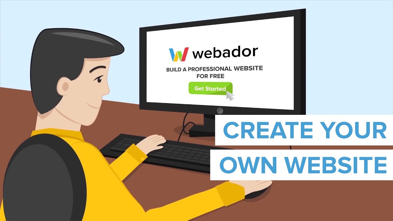 Create your own website with Webador