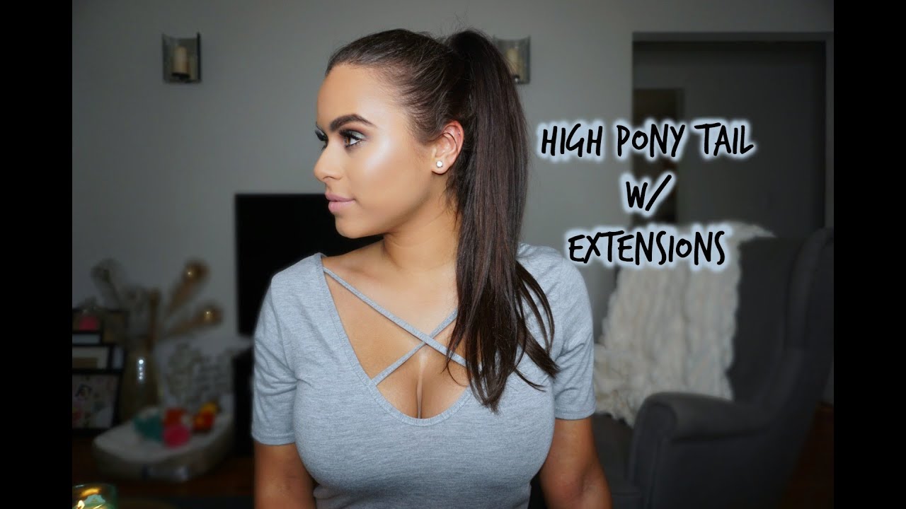 High Ponytail Tutorial with Clip-In Extensions - Luxury For Princess
