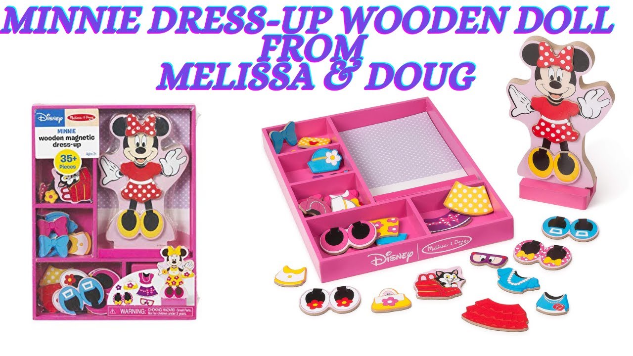 Minnie Dress-Up Wooden Doll | Melissa & Doug
